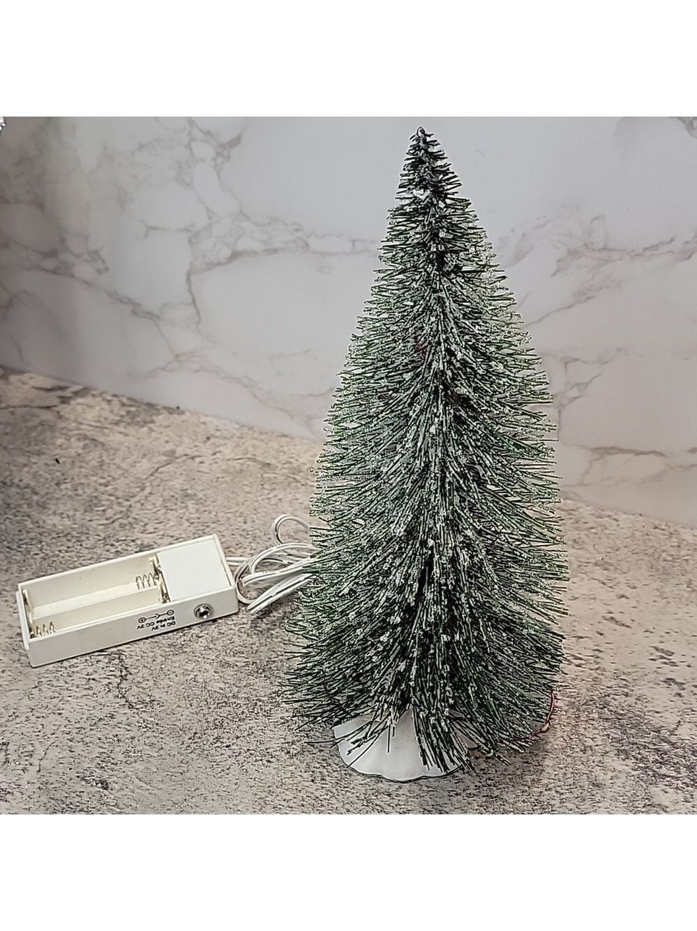 vintage o'well bottle brush lighted christmas tree - Picture 4 of 13